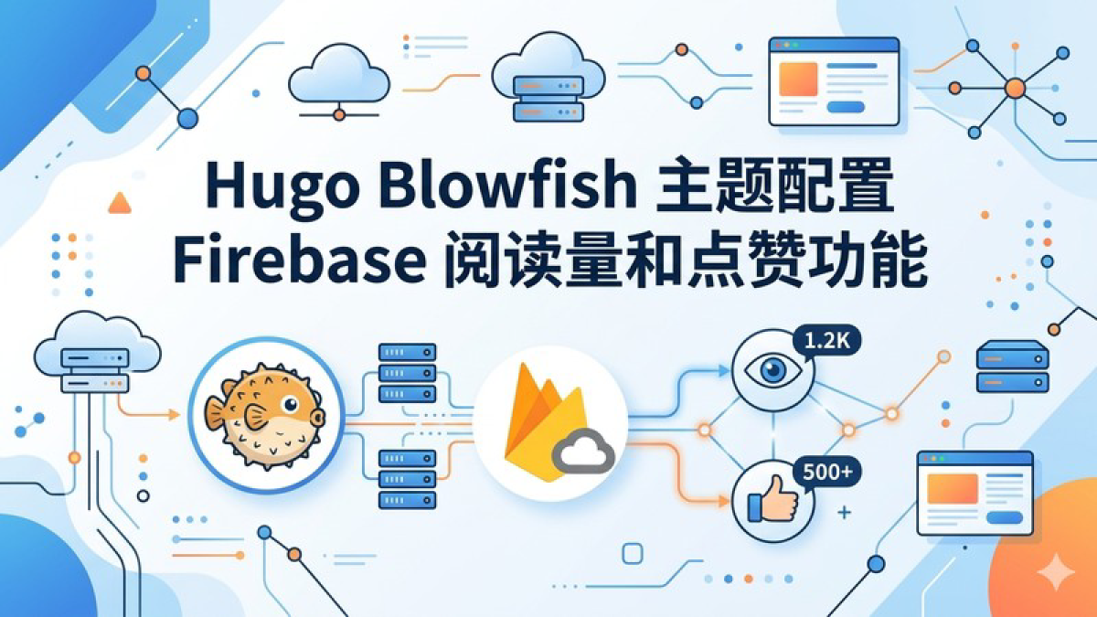 Hugo Blowfish 主题配置 Firebase 阅读量和点赞功能